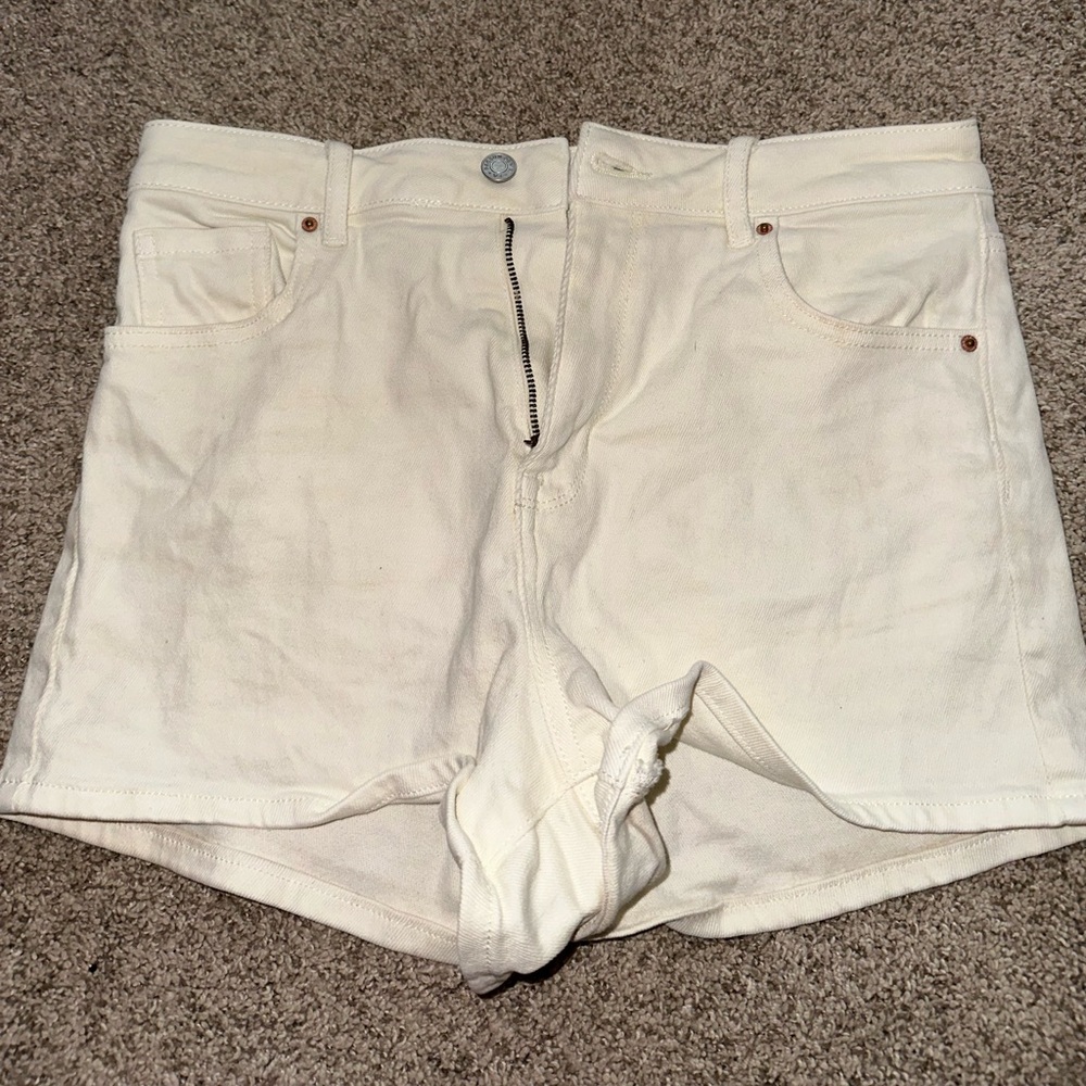 PacSun White High Rise Stretch Short